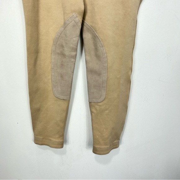 ARIAT kids heritage knit knee patch breech riding tan pants U14 - Picture 8 of 8